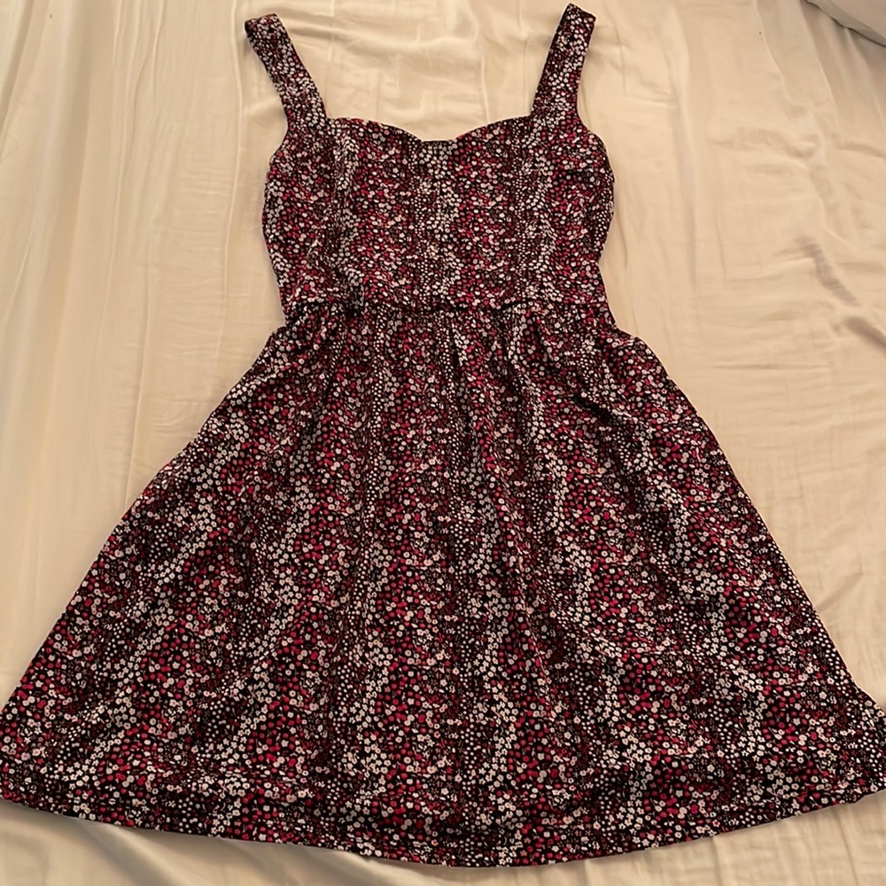 Floral fit n flare dress, M
